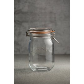 Kilner Round Clip Top Jar, 34-Fl Oz, 1 L