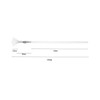 TEONEI Fan Mascara Brushes Eyelash Eyebrow Brush Makeup Brush Eye