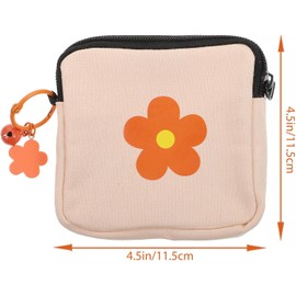 Bolsa de Almacenamiento para Toallas Sanitarias Portátiles de Lona Multifunción 2 Piezas Color Aleatorio para Mujeres Adecuado para Turismo y Oficina
