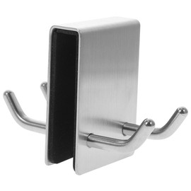 PRETYZOOM Double Sided Over The Door Hooks. Towel Hanger for Bathroom, Bedroom Cloth Hanger, Hat Organizer, No Drill, for Doors Thickness Less Than 20mm