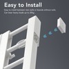 Tension Shelf Adjustable Closet Divider 24cm Width Storage Rack for
