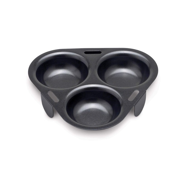 HIC Kitchen Non-Stick 3-Egg Poacher Insert, PFOA and BPA Free,