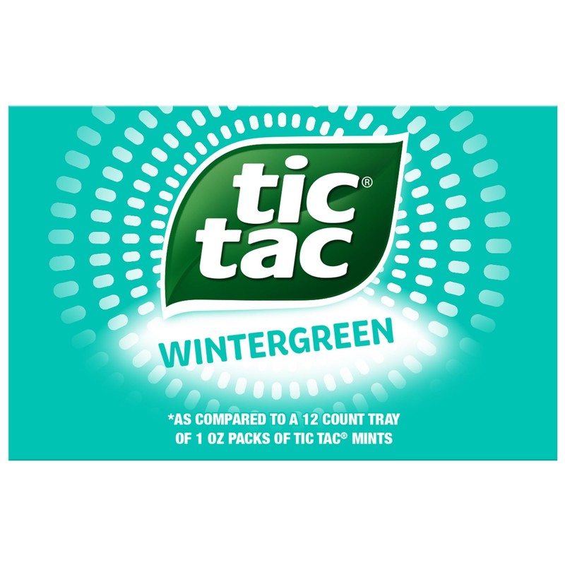 Tic Tac Wintergreen Breath Mints, Bulk 12 Pack, On-The-Go Refreshment,