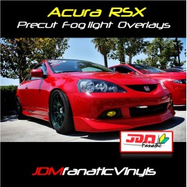 JDMFV 2005-2006 Acura RSX DC DC5 Fog Light JDM yellow Overlays TINT Kit