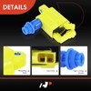 A-Premium 3 Yellow Ignition Coils with 3 Spark plug Wires