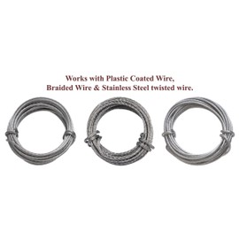 HangZ 70040 43lb #5 Plastic Coated Stainless Steel Gallery Wire, 500 Foot Length