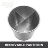 Oggi Jumbo Stainless Steel Rotating Utensil Holder with Removable Divider