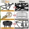 Modern Sputnik Chandelier 8-Light Industrial Ceiling Lights Fixture 32" Black
