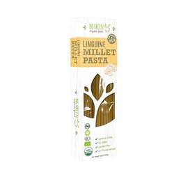 Big Green Organic Food- Organic Millet Linguine, Gluten-Free, Lectin-Free, Non-GMO, Vegan, Wheat and Rice Alternative, 8.8oz (6 Pack)