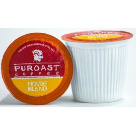 Puroast Low Acid Coffee Single-Serve Pods, House Blend, High Antioxidant, Compatible with Keurig 2.0 Coffee Makers (100 Count)