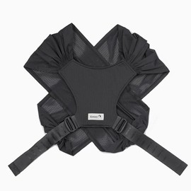 Konny Baby Carrier Flex AirMesh with Head Support- Adjustable, Easy to Wear Baby Wrap Sling, Perfect for Newborn Babies Essentials up to 44 lbs (M-4XL) - Black