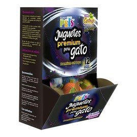 Fancy Pets Caja de Juguetes Premium para Gato Set Variado de 36 Piezas Estimula Instinto Cazador y Juego Diario