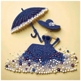 DIADAY Elegant Woman Special Shape Diamond Painting Kit, Diamond Art Kits for Adults, 5D DIY Goddess Crystal Rhinestones Diamond Painting Crafts, Home Wall Decor Gift 12 X 12inch