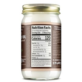 Dr. Bronner's Aceite de coco de semilla entera, certificado orgánico regenerativo (414ml)