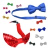 CHENGZI Plain Sequin Bow Tie Reflective Bow Tie Party Accessories