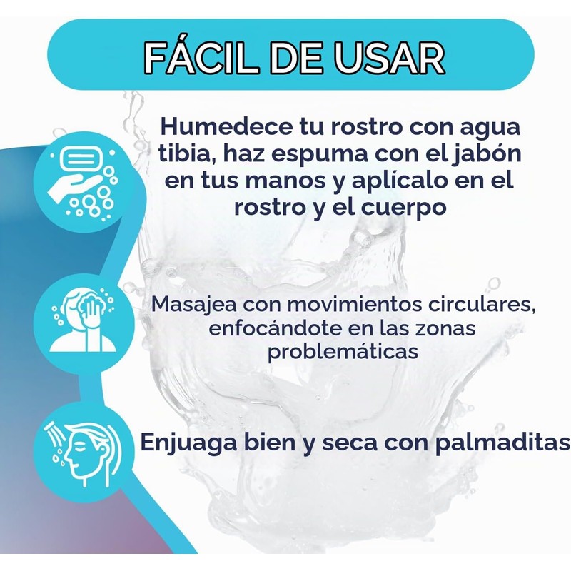 Asepxia Exfoliante Limpiador Exfoliante Bar Jabón 4 oz, Paquete con