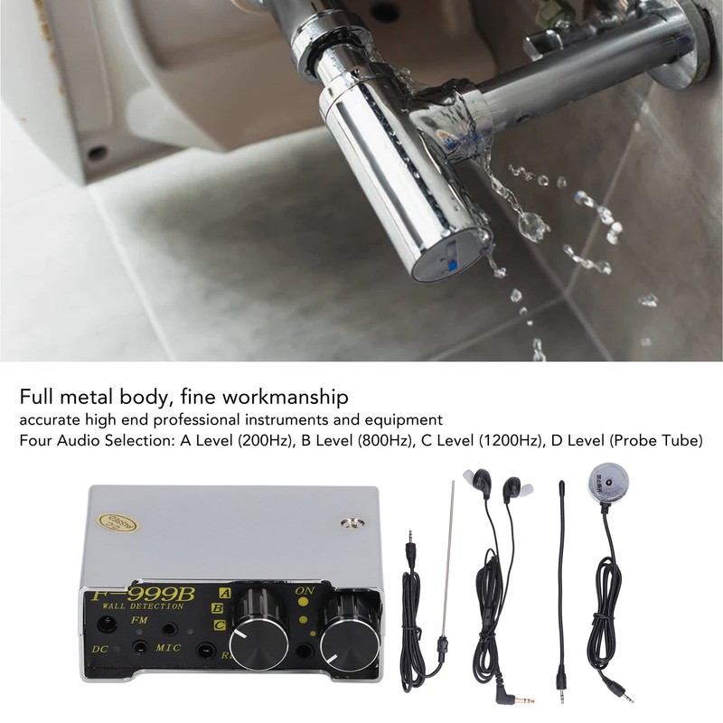 Pipe Leakage Detector Professional Metal Strong Sensitivity Underground Water Pipe