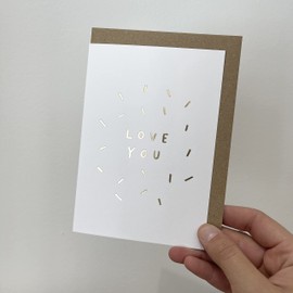 Old English Co. Love You Card - A6, Greeting Cards for Anniversary, Date Night, Saying I Love You, For Your Boyfriend, Girlfriend, Husband, Wife or Best Friend | Envelope Included