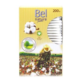 Belnature Organic Cotton Swabs, 200 Count / 벨네이처 유기농 면봉 200개입