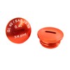 Locking Screw Set Aluminium Orange with O-Rings S51, S53, S70,