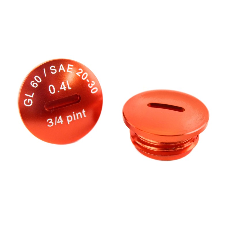 Locking Screw Set Aluminium Orange with O-Rings S51, S53, S70,
