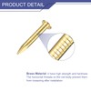 sourcing map 35Pcs Small Tiny Nails 2x15mm(DXL) Tiny Brass Nails
