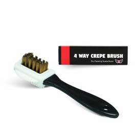4 Way Crepe Brush - Suede & Nubuck Rubber Shoe Cleaning Brush with Brass Bristles, NuLife Kicks