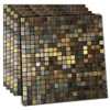 XUANINY Peel and Stick Backsplash Tiles for Kitchen,Bathroom,Fireplace,Self Adhesive Metal