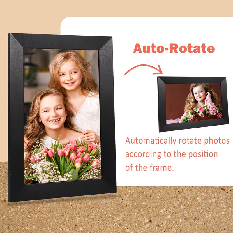 Frameo WiFi Digital Picture Photo Live Video Frame, 32GB Memory,