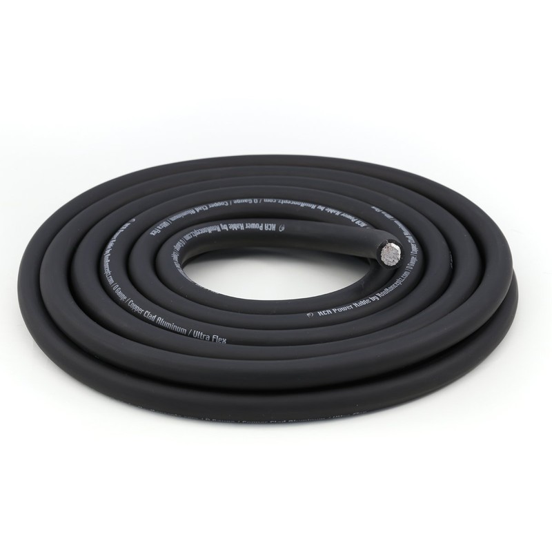 KnuKonceptz KCA 0 Gauge Power Ground Amp Wire Cable Black