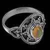 Silver Palace Ethiopian Opal Gemstone 925 Sterling Silver Bohemian Oxidized