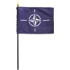 Nato - 4 in x 6 in Stick Flag