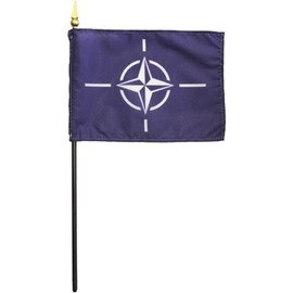 Nato - 4 in x 6 in Stick Flag