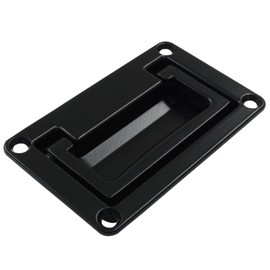 Zorfeter Black Recessed Pull Handles with Mount Screws, Hatches Pull Handle 3.5"x2.4" Inch, Flush Lift Recessed Door Handle for Toolbox Deck Hatch Chest Case