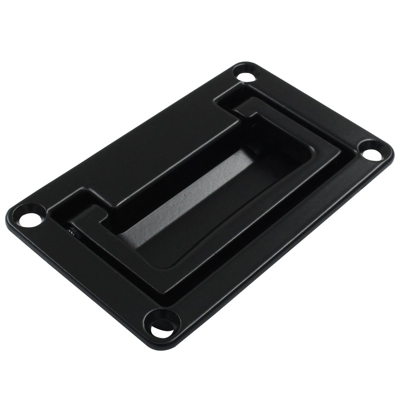 Zorfeter Black Recessed Pull Handles with Mount Screws, Hatches Pull