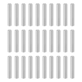 sourcing map 100pcs Dowel Pins M3(3mm) x 20mm 304 Stainless Steel Cylindrical Shelf Support Peg Pin Rod Fasten Elements for Metal Devices Wood Furniture DIY Installation, Silver