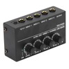 4 Channel Mixer Black Ultra Low Noise 4 Channel Compact