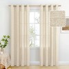 BGment Beige Linen Curtains 84 Inch Long for Living Room