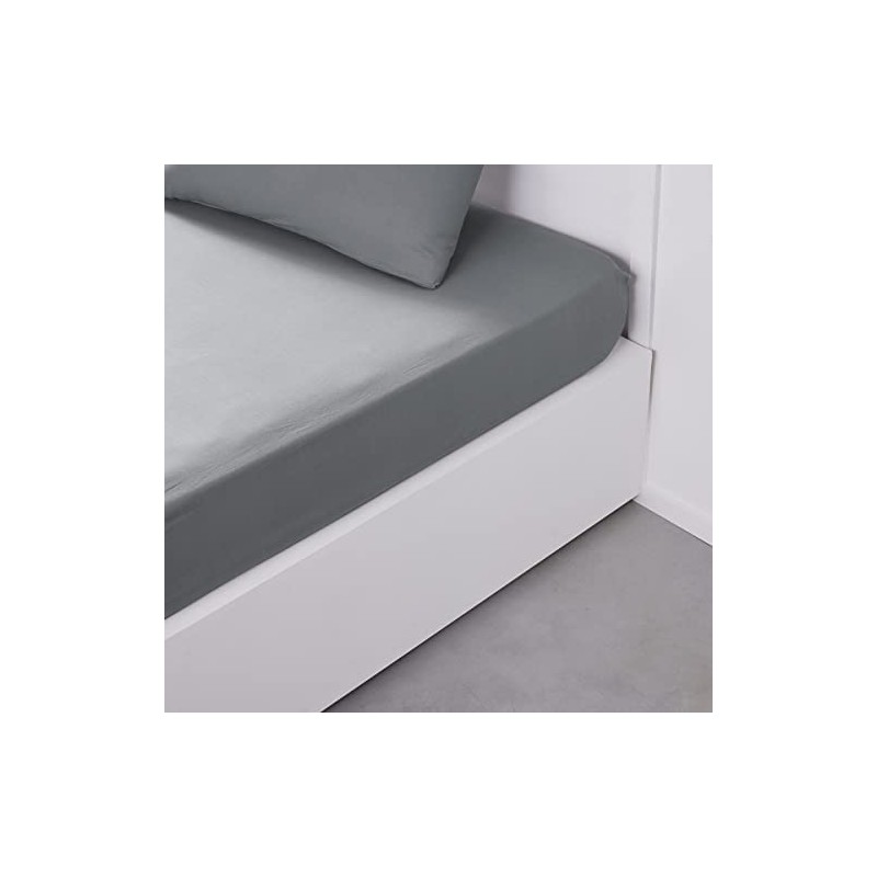 TODAY Essential Fitted Sheet, 160 x 200 cm, Double, 100%