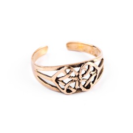 Windalf TIALTU 7mm Celtic Knot Jewelry Bronze Toe Ring, Bronze