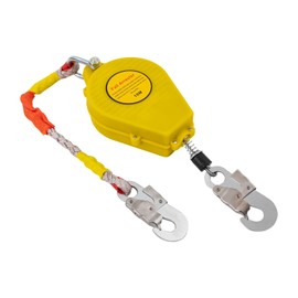 Fall Arrester, Fall Protection Self Retracting Lifeline, Heavy Duty Retractable Lanyard with Locking Snap Hook, Load 330lbs 33FT