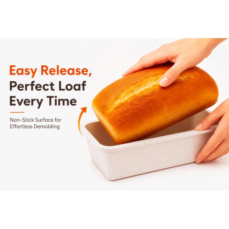 Vinino Silicone Loaf Pan, 100% Food-Grade BPA-Free Pure Silicone, Standard