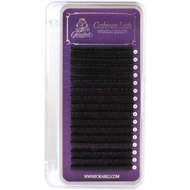 ELLIPSE CASHMERE Eyelash Extensions Forabeli - 16 Rows 0.20mm C Curl 10mm Black Flat Individual Lash Extensions Matte Classic False Eye Lashes Mink Eyelash Extension Supplies