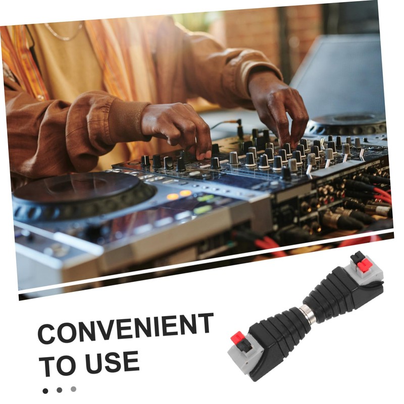 Gatuida 6pcs RCA Male Connector to Av Screw Terminal Adapter