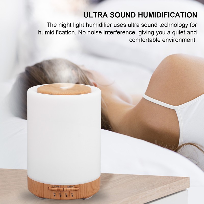 Night Light Diffuser Ultra Sound 220ml Silent Operation Night Light
