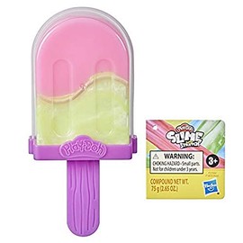 Play-Doh Slime Super Stretch Pop Ice Cream Toy for Kids 3 Years and Up, Treat for The Summer, Colors Vary