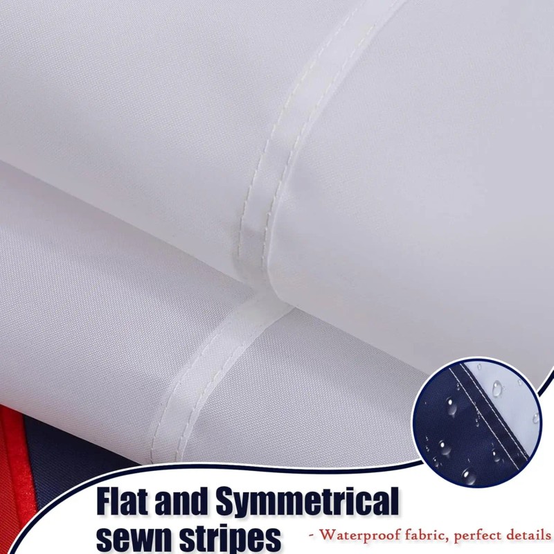Embroidered Large Christian Flag 6x10 Ft Heavy Duty Waterproof Polyester