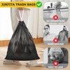 15L Garbage Bags Drawstring 120 Count, Strong Small Garbage Bag