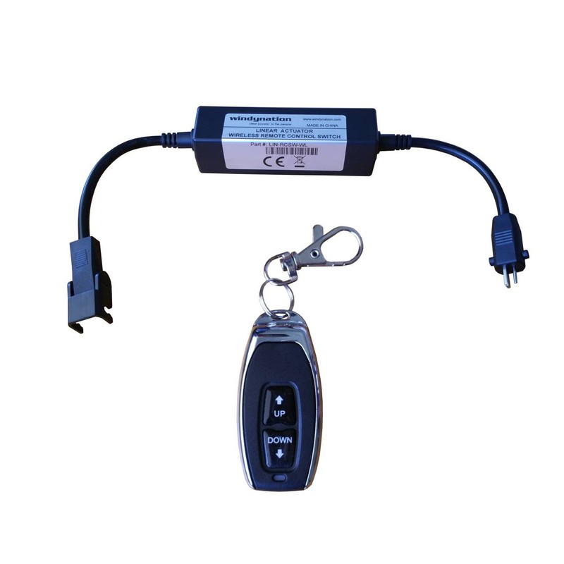 WindyNation 12 Volt, 225 lbs Linear Actuator + Wireless Remote