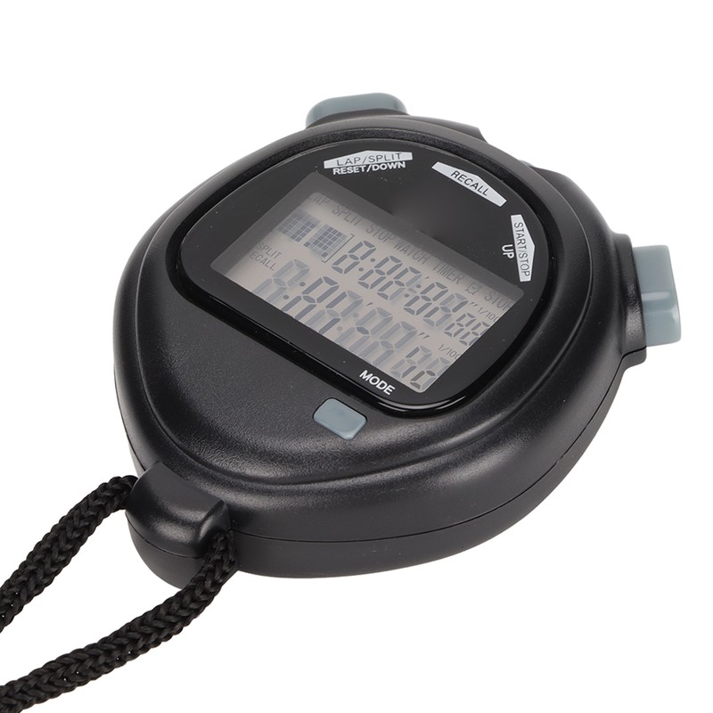 Electronic Stopwatch Multifunctional 2 Lines Show Digital Sports Timer for